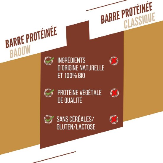 BAOUW - BARRETTA ENERGETICA BIO 50G PROTEICA