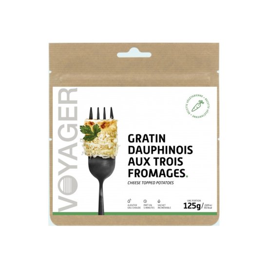 VOYAGER - REPAS LYOPHILISÉ - GRATIN DAUPHINOIS AUX 3 FROMAGES
