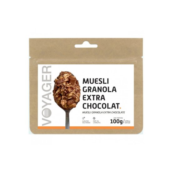 VOYAGER - PETIT-DÉJEUNER LYOPHILISÉ - MUESLI GRANOLA EXTRA CHOCOLAT