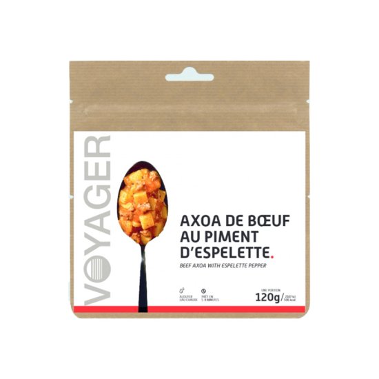 VOYAGER - REPAS LYOPHILISÉ - AXOA DE BOEUF AU PIMENT D'ESPELETTE