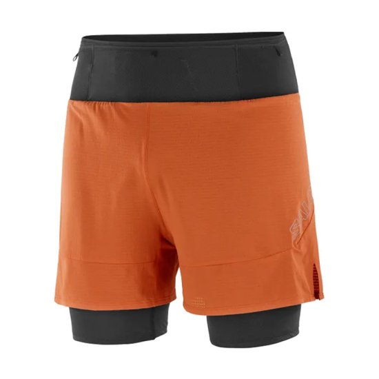 SALOMON - SHORT SENSE AERO 2 EN 1 HOMME OCRE