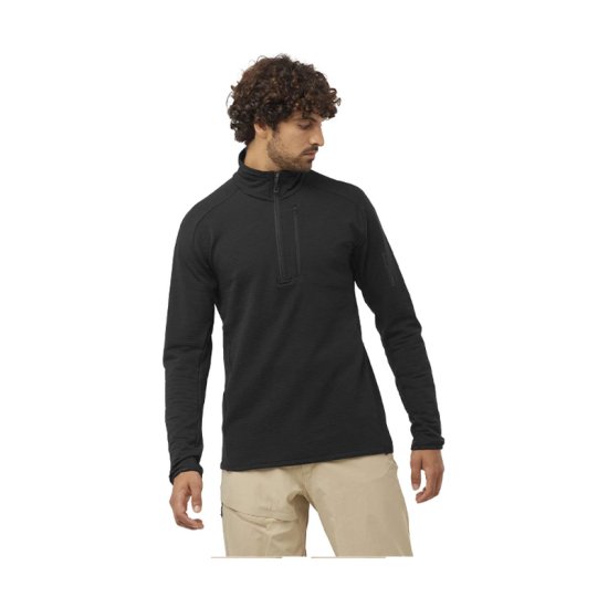 SALOMON - POLAIRE ESSENTIAL LIGHTWARM HOMME NOIRE
