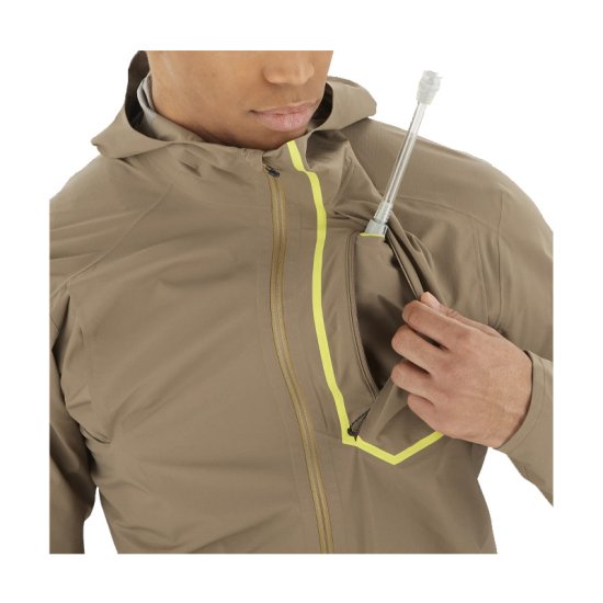 SALOMON - VESTE BONATTI TRAIL HOMME MARRON