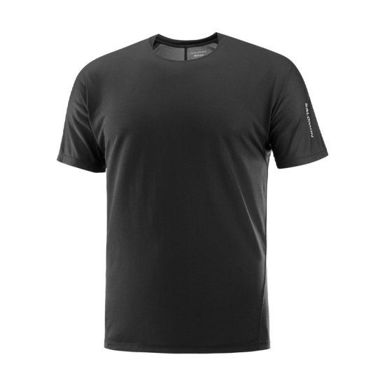 SALOMON - T-SHIRT SENSE AERO MANCHES COURTES  HOMME NOIR