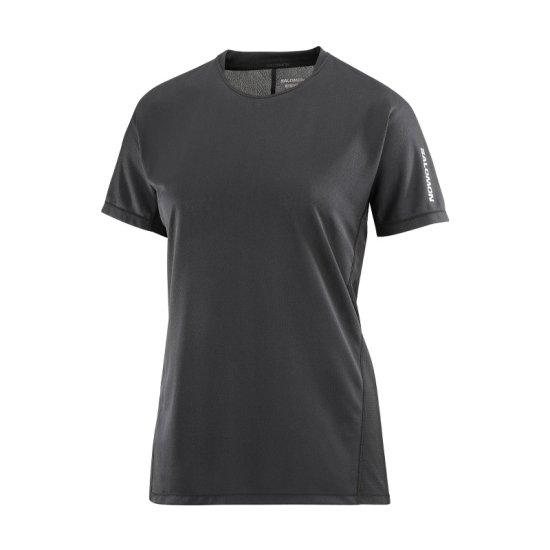 SALOMON - T-SHIRT MANCHES COURTES SENSE AERO FEMME NOIR