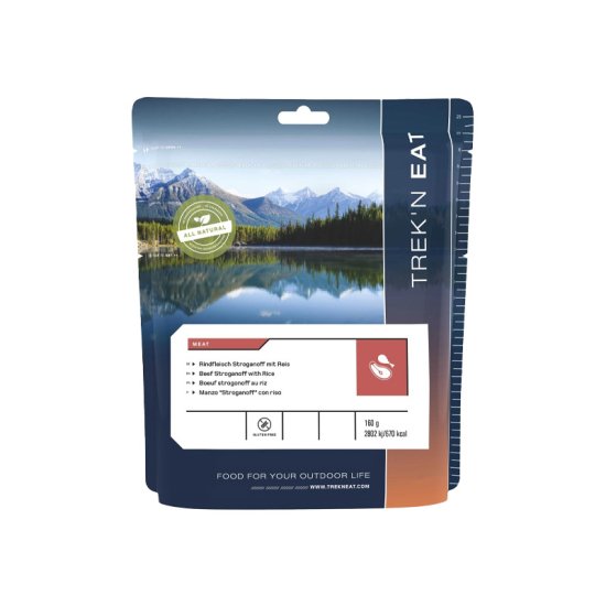 TREK N EAT - PLAT LYOPHILISÉ - BŒUF STROGANOFF AU RIZ LYOPHILISÉ