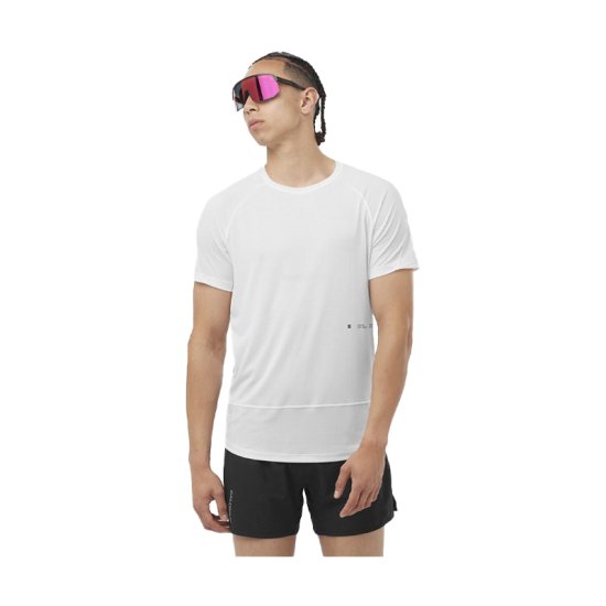 SALOMON - T-SHIRT MANCHES COURTES CROSS RUN GRAPHIC HOMME