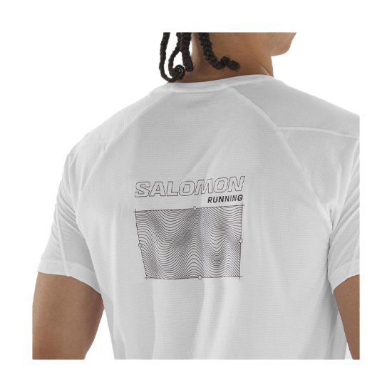 SALOMON - T-SHIRT MANCHES COURTES CROSS RUN GRAPHIC HOMME