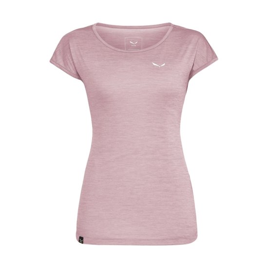 SALEWA - T-SHIRT MANCHES COURTES PUEZ MELANGE DRY'TON FEMME