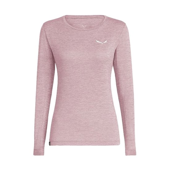 SALEWA - T-SHIRT MANICHE LUNGHE PUEZ MELANGE DRY'TON DONNA