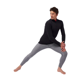 DAMART SOUS-COUCHE COMFORT THERMOLACTYL 4 COL DEMI-ZIP HOMME S NOIR