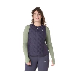 ASICS VESTE NAGINO RUN SANS MANCHE FEMME L 500 / INDIGO FOG