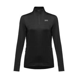 GORE MAILLOT THERMIQUE POUR TOUS LES JOURS 1/4 ZIP FEMME L/42 9900 - BLACK
