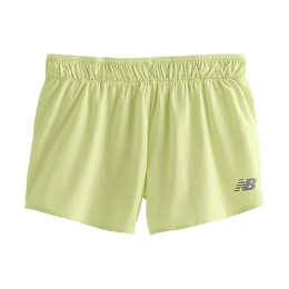 NEW BALANCE SHORT RC 3" FEMME XS LIMELIGHT
