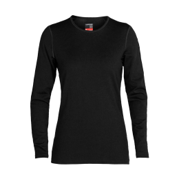 ICEBREAKER SOUS-COUCHE 260 TECH COL ROND FEMME L BLACK