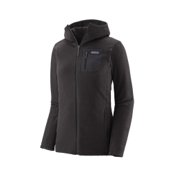 PATAGONIA POLAIRE R1 AIR FULL-ZIP CAPUCHE FEMME M BLK