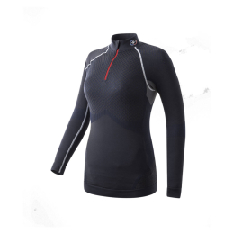 DAMART SOUS-COUCHE ACTIVBODY 3 COL ZIPPÉE FEMME XL/XXL ENCRE EVENT
