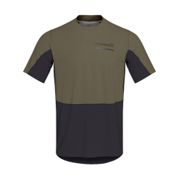 NORRONA T-SHIRT SENJA EQUALISER LIGHTWEIGHT HOMME L 3301_OLIVE NIGHT