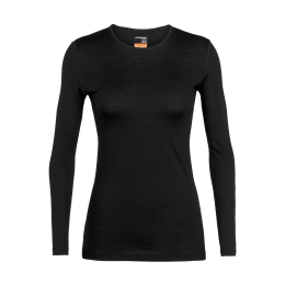 ICEBREAKER SOUS-COUCHE 200 OASIS COL ROND FEMME S BLACK
