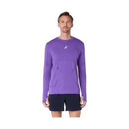 ASICS T-SHIRT ROAD SANS COUTURE MANCHES LONGUE HOMME L 500 / EDO PURPLE
