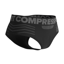 COMPRESSPORT BOXER SEAMLESS FEMME XS BLACK/GREY