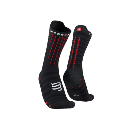COMPRESSPORT CHAUSSETTES AERO 39-41 BLACK/RED