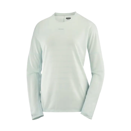 SALOMON T-SHIRT MANCHES LONGUES SENSE AERO FEMME S MISTY BLUE/WHITE