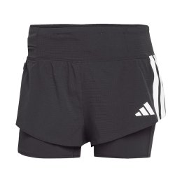 ADIDAS SHORT ADIZERO 2IN1 FEMME L NOIR