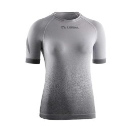 LURBEL T-SHIRT MANCHES COURTES SAMBA FEMME XS 2800 ICE GREY/BLACK
