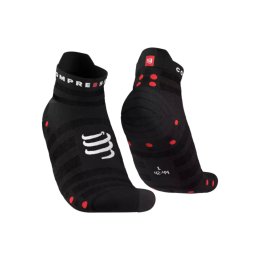 COMPRESSPORT Chaussettes running Pro Racing Socks V4.0 Ultralight Run Low 35-38 BLACK/RED