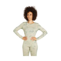 ICEBREAKER SOUS-COUCHE MÉRINO 200 OASIS MANCHES LONGUES FEMME S ASHEN/MOSS DK/CD