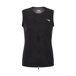 DIADORA VESTE SANS MANCHE TECH PADDED RUN CREW FEMME M BLACK