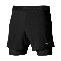 MIZUNO SHORT TRAIL ER 2 EN 1 HOMME S 09/Black