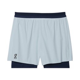ON SHORT 2 EN 1 PERFORMANCE 5" HOMME L Arctic Midnight
