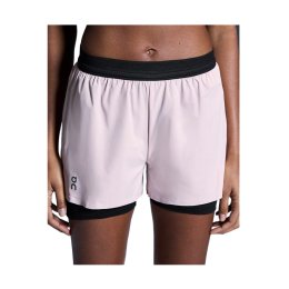 ON SHORT 2 EN 1 PERFORMANCE 3" FEMME L Mauve Black