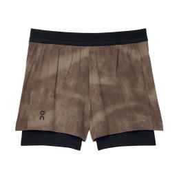 ON Short Performance 3" AOP femme S Cinder Black