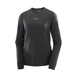 SALOMON T-shirt manches longues SHaKeout Core femme XS DEEP BLACK
