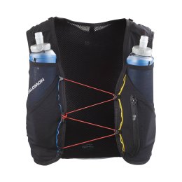 SALOMON SAC D'HYDRATATION ADV SKIN 5 RACE FLAG AVEC FLASQUES XS BLACK / WHITE