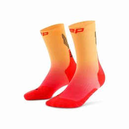 CEP CHAUSSETTES PRO RUN ULTRALIGHT MID HOMME 42 - 45 red/marigold fade