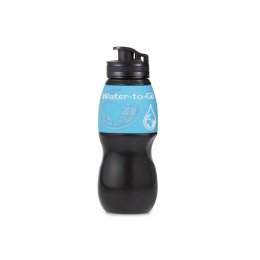 WATER-TO-GO GOURDE FILTRANTE OUTDOOR 75cl noire / bleu