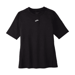 BROOKS T-SHIRT MANCHES COURTES HIGH POINT FEMME S 01 BLACK