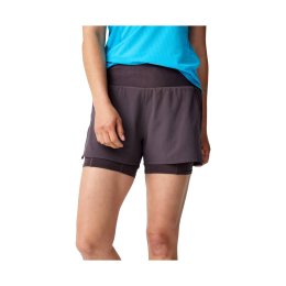 BROOKS SHORT HIGH POINT 3" 2 EN 1 2.0 FEMME M 264 - Dk Russet