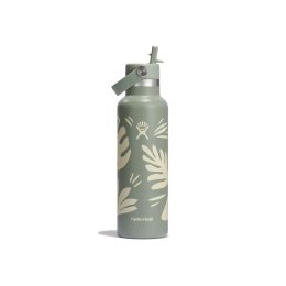 HYDRO-FLASK GOURDE HYDRO FLASK 24 OZ STANDARD MOUTH AVEC PAILLE BOTANICAL 21 OZ AGAVE