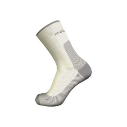 ICEBREAKER CHAUSSETTES HAUTES MÉRINOS ULTRALIGHT HIKE+ FEMME 35-37 ECRU HTHR/ALLOY