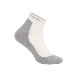 ICEBREAKER SOCQUETTES MÉRINOS LIGHT HIKE+ FEMME 38-40 ECRU HTHR/ALLOY