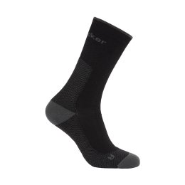 ICEBREAKER CHAUSSETTES HAUTES MÉRINOS ULTRALIGHT HIKE+ HOMME 42-44 BLACK/OBSIDIAN