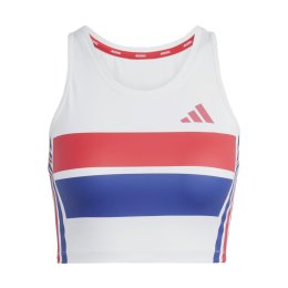 ADIDAS DÉBARDEUR CROP TOP ADIZERO RETRO FEMME M BLANC