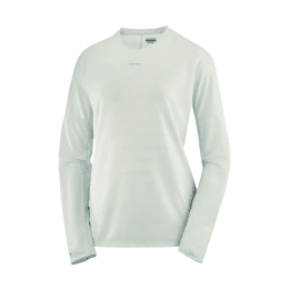 SALOMON T-SHIRT MANCHES LONGUES SENSE AERO FEMME S MISTY BLUE/WHITE