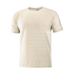 SALOMON T-SHIRT MANCHES COURTES SENSE AERO GFX HOMME XL RAINY DAY/WHITE