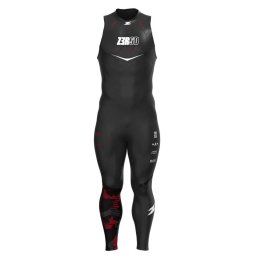 ZEROD COMBINAISON FLEX SLEEVELESS HOMME M BLACK/RED
